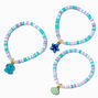 Claire&#39;s Club Sea Life Stretch Anklets - 3 Pack,