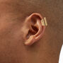 Gold Wide Band Ear Cuff,