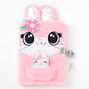 Pink Bunny Furry Lock Diary,