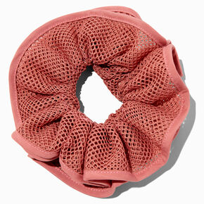 Mauve Mesh Hair Scrunchie,