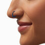Titanium 18G Blue Mixed Nose Hoops - 3 Pack,