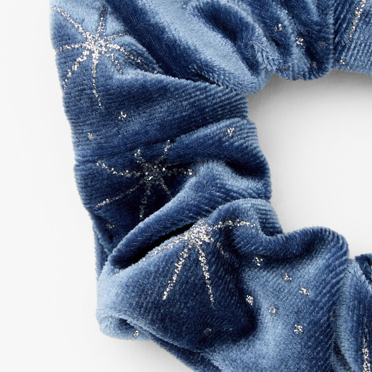 Medium Star Hair Scrunchie - Blue,