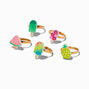 Claire&#39;s Club Ice Pop Box Rings - 5 Pack,