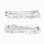 Silver-tone Crystal &amp; Pearl Bobby Pins - 2 Pack,