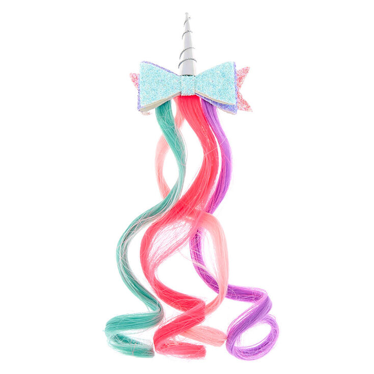 Claire S Club Unicorn Ombre Faux Hair Clip Claire S Us