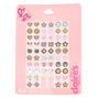 Claire&#39;s Club Leopard Stick On Earrings - Pink, 30 Pack,
