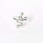 Silver Embellished Snake Midi Ring,