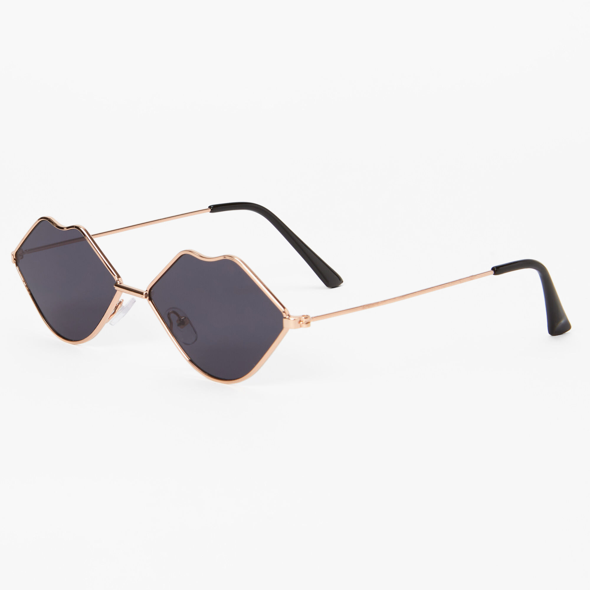 Gold Lips Sunglasses,