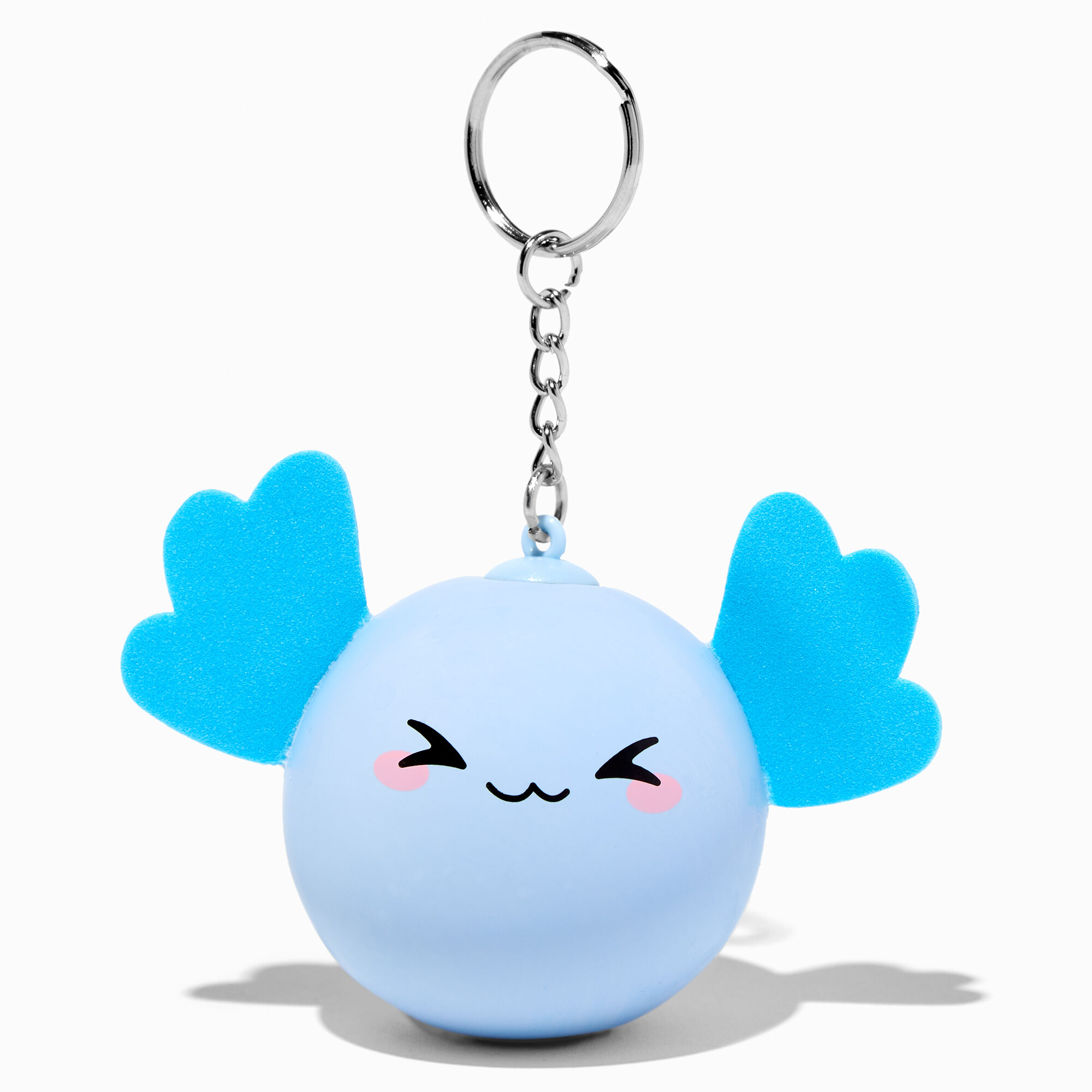 View Claires Axolotl Stress Ball Keyring Blue information