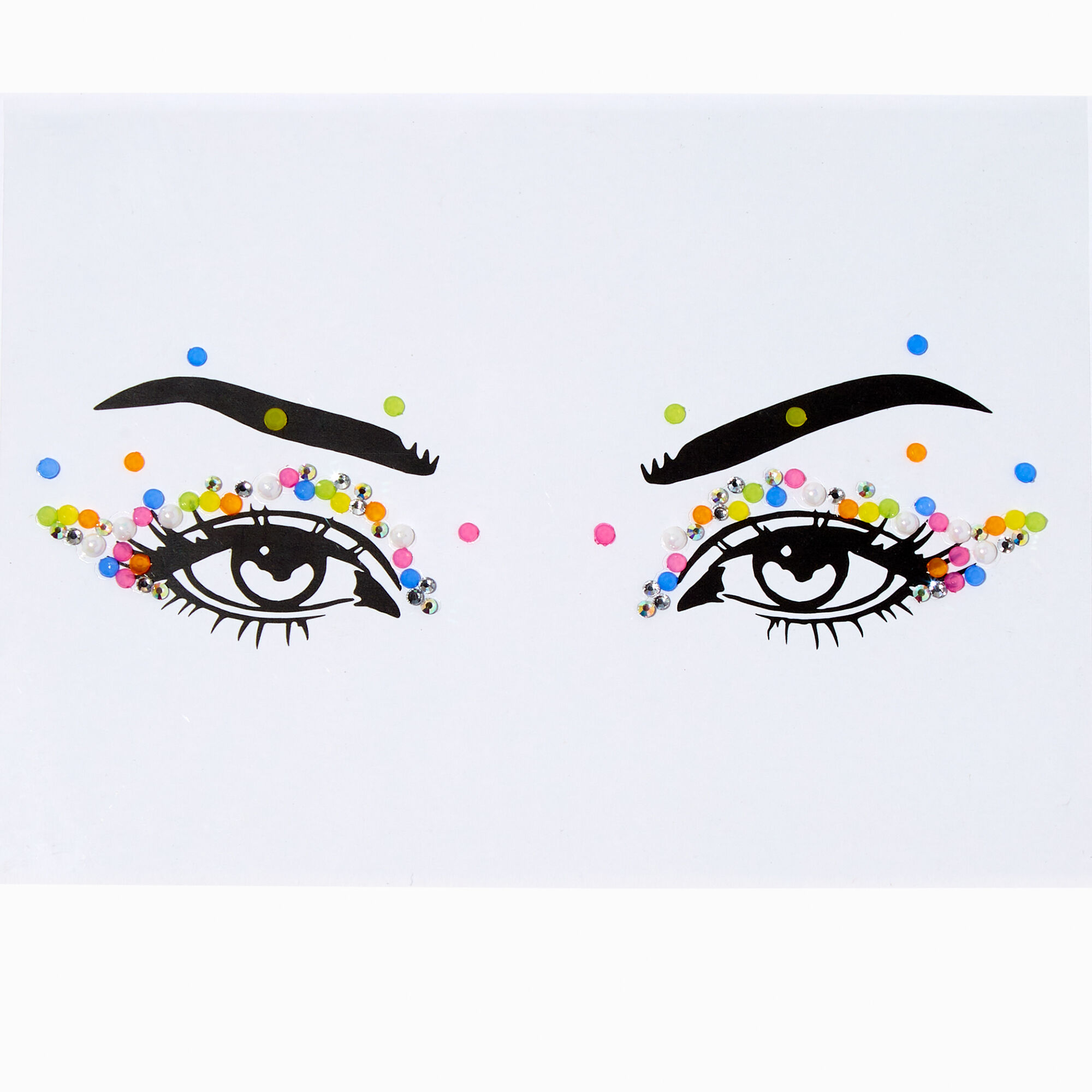View Claires Dots Faux Tattoo Liner Rainbow information