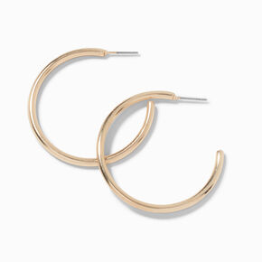Gold-tone 20mm Tubular Hoop Earrings,