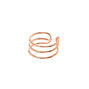 Rose Gold Triple Wire Band Ear Cuff,