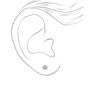 Sterling Silver Cubic Zirconia 5MM Round Crystal Stud Earrings,