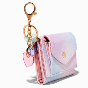 Porte-monnaie d&eacute;pliant d&eacute;grad&eacute; multicolore,