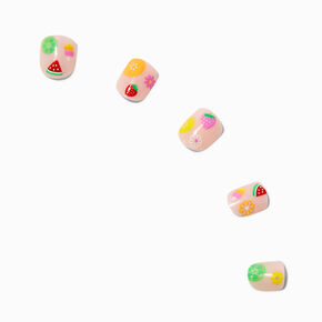 Claire&#39;s Club Summer Fruit Press On Vegan Faux Nail Set - 10 Pack,