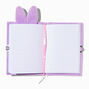 Journal intime &agrave; cadenas en peluche jus de carotte lapin violet,