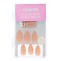 Matte Nude Stiletto Faux Nail Set - 24 Pack,