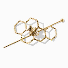 Gold-tone Honey Bee Hair Pin,