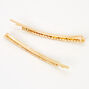 Gold-tone Rhinestone Hair Pins - 2 Pack,