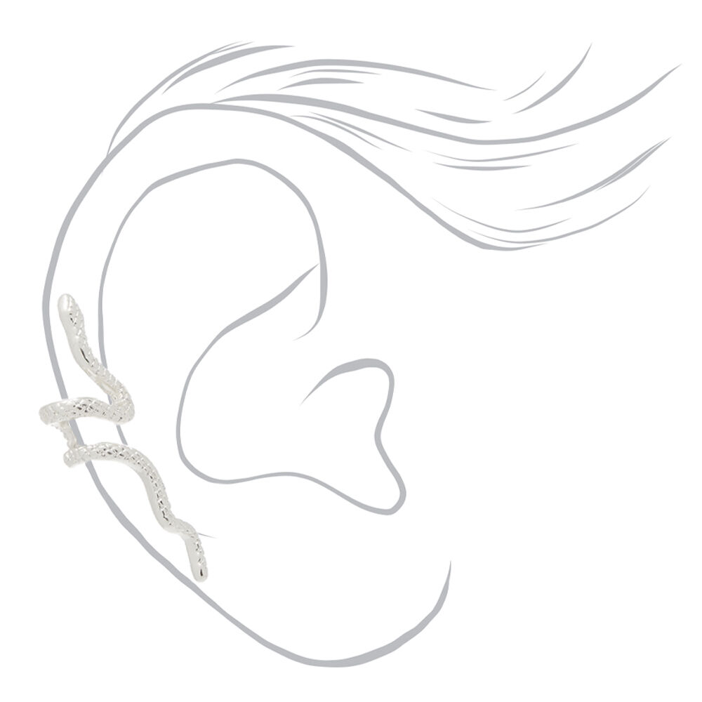 Silver Snake Ear Cuff Earring Claire s US