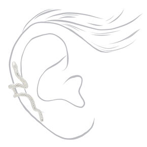Silver Snake Ear Cuff Earring,