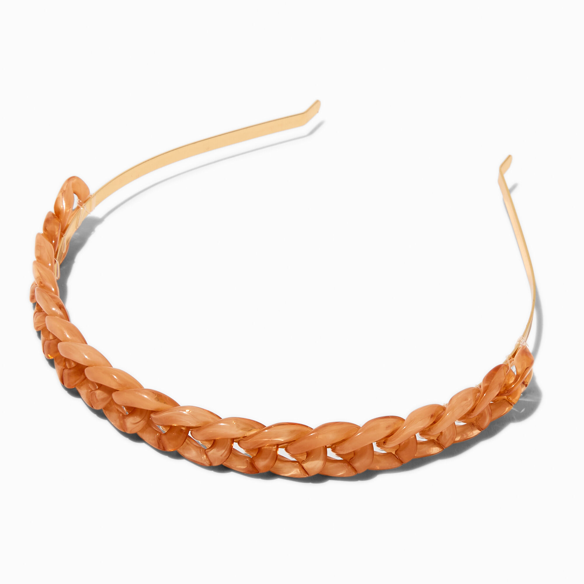Amber Tortoiseshell Chain Headband,