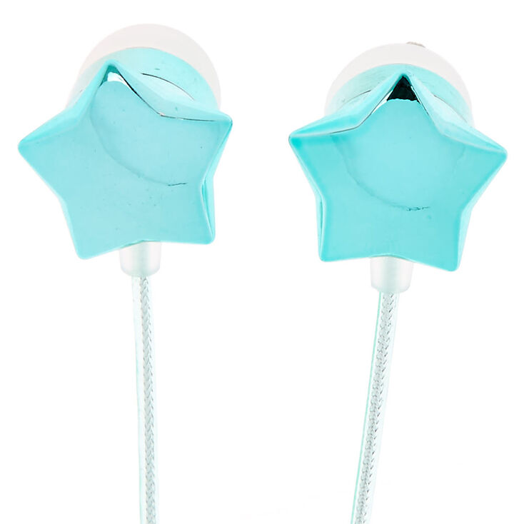 &Eacute;couteurs &eacute;toile couleur turquoise,