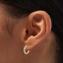 Gold-tone Turquoise Stars Earring Stackables Set - 3 Pack,
