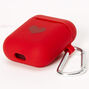 Red Heart Silicone Earbud Case Cover - Compatible With Apple AirPods,