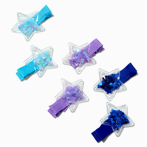 Claire&#39;s Club Star Shaker Hair Clips - 6 Pack,