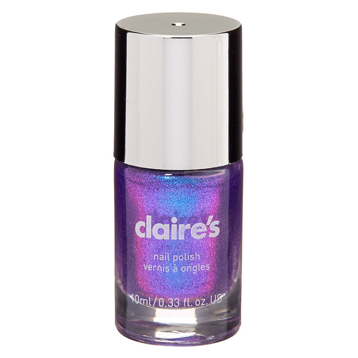 Shimmer Nail Polish - Purple Holo,