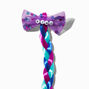 Claire&#39;s Club &#39;&#39;Kind&#39;&#39; Jewel Tone Bow Braid Faux Hair Clip,