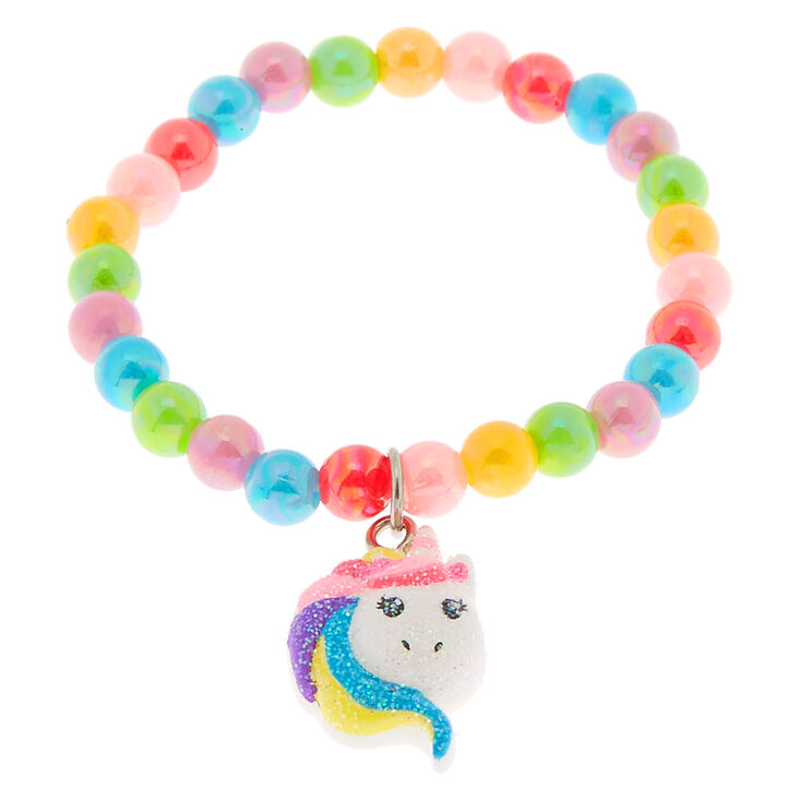 Claire&#39;s Club Rainbow Unicorn Beaded Jewelry Set - 2 Pack,