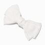 White Large 80s Hair Bow Clip,