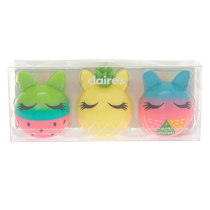 Lot de 3&nbsp;baumes &agrave; l&egrave;vres Pops lapin fruit,