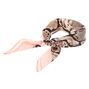 Silky Snakeskin Bandana Headwrap - Pink,