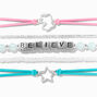 Believe Beaded Stretch &amp; Bolo Bracelets - 5 Pack,