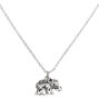 Silver Elephant Pendant Necklace,