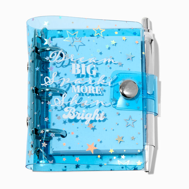 Silver Stars Inspirational Mini Journal Notebook,