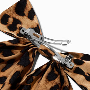Barrette &agrave; n&oelig;ud imprim&eacute; gu&eacute;pard,