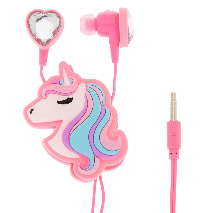 Miss Glitter the Unicorn Heart Earbuds &amp; Winder,