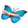 Petite barrette &agrave; papillon bleu,