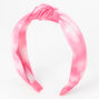 Pink &amp; White Tie Dye Knotted Headband,