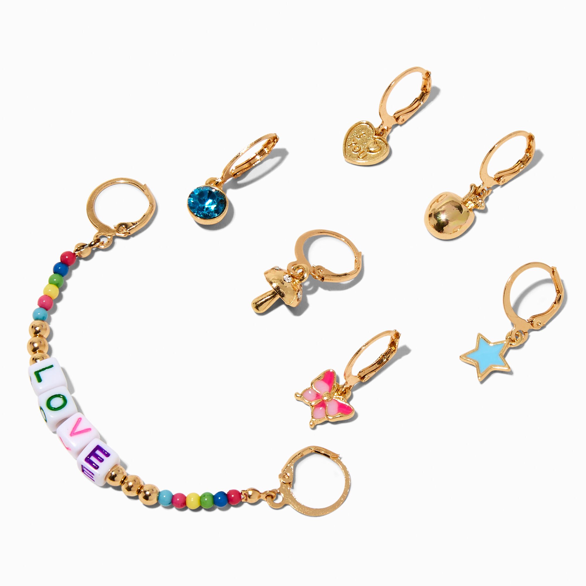DIY "Love" Pink Shoelace Charm Kit,