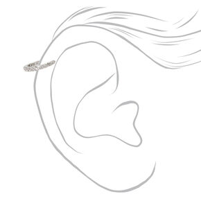 Boucles d&rsquo;oreilles pour piercing de cartilage aux designs vari&eacute;s avec strass&nbsp;1,2&nbsp;mm couleur argent&eacute;e - Lot de&nbsp;3,