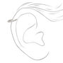 Boucles d&rsquo;oreilles pour piercing de cartilage aux designs vari&eacute;s avec strass&nbsp;1,2&nbsp;mm couleur argent&eacute;e - Lot de&nbsp;3,