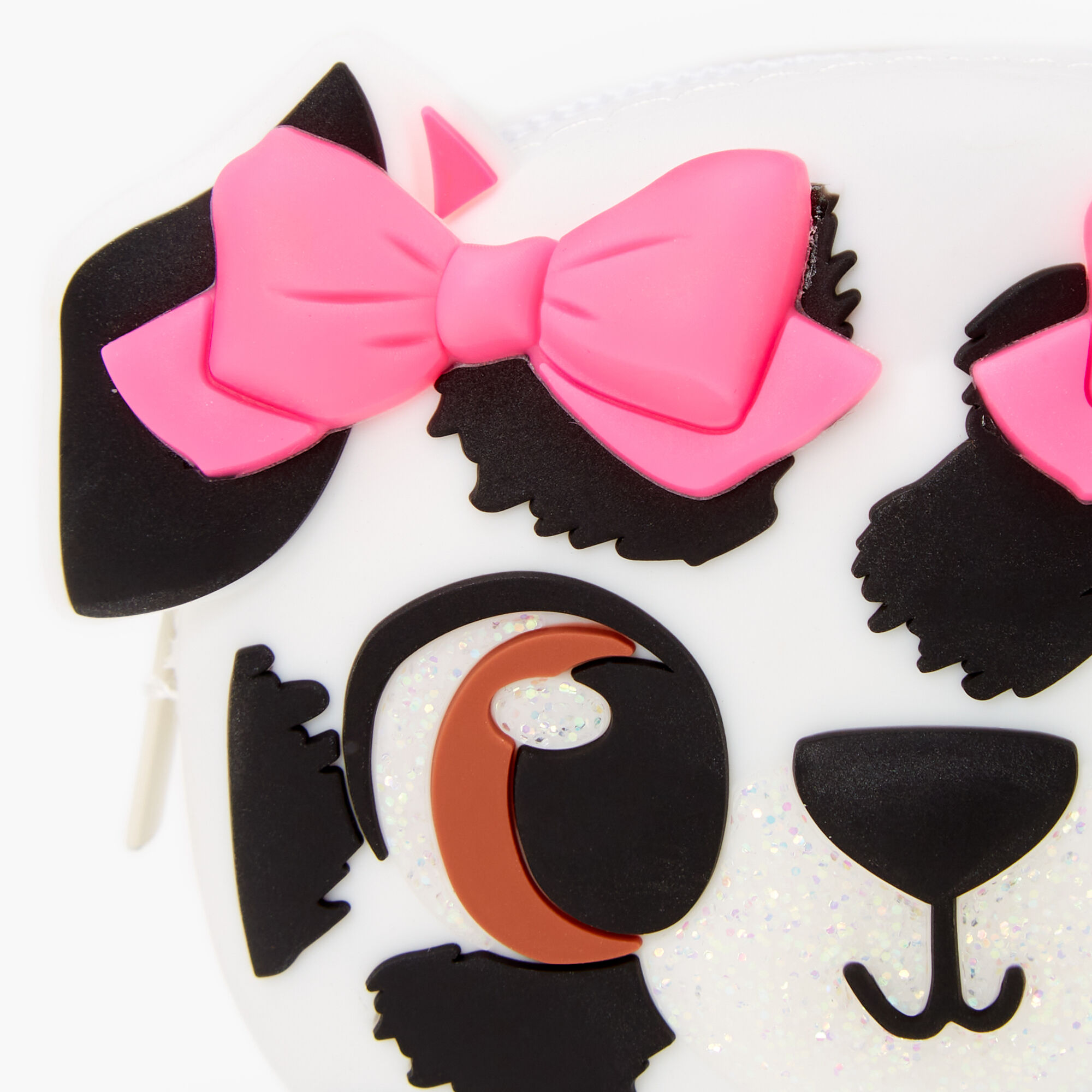 Dalmatian Puppy Jelly Coin Purse - White,