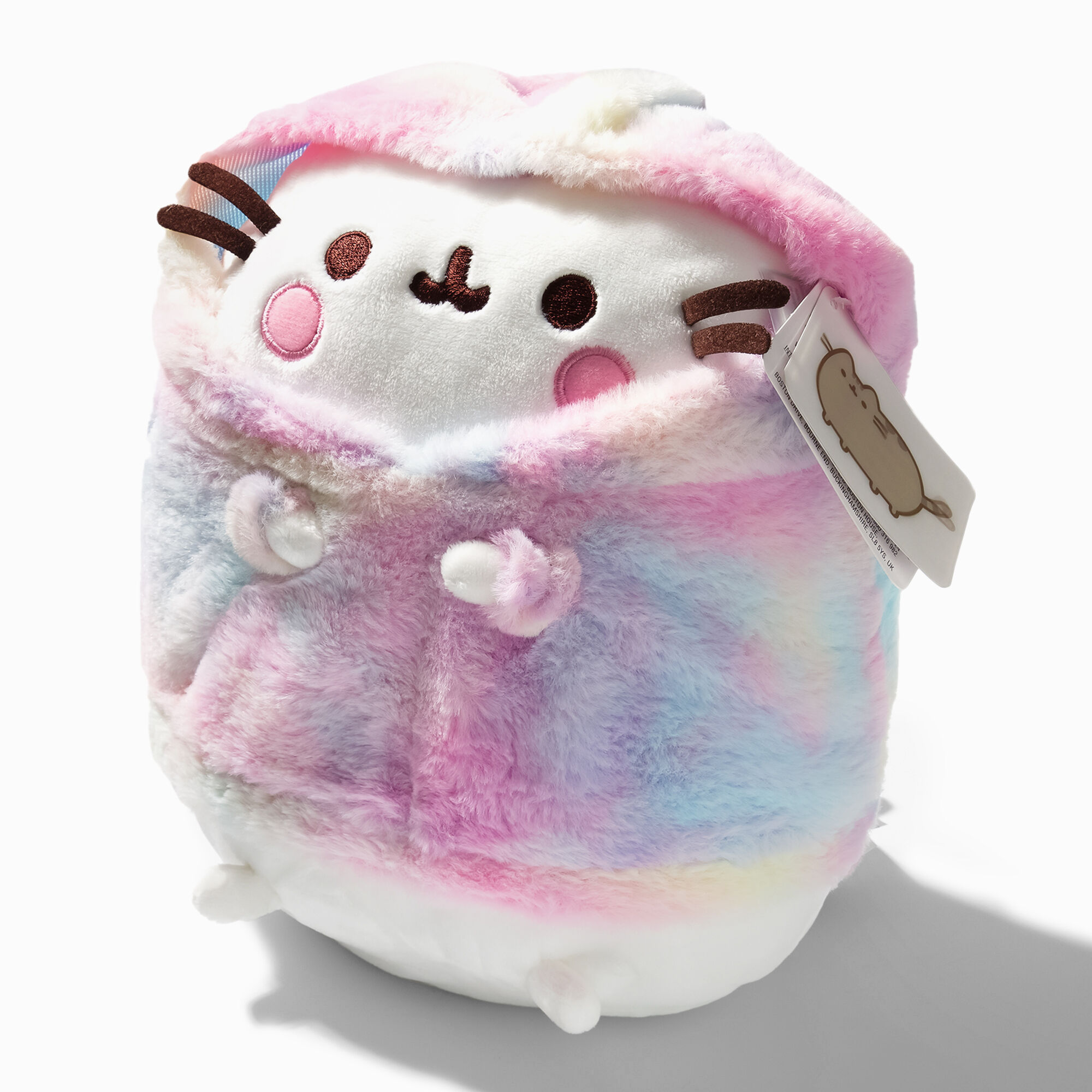 View Claires Pusheen Tie Dye Hoodie Plush Toy information