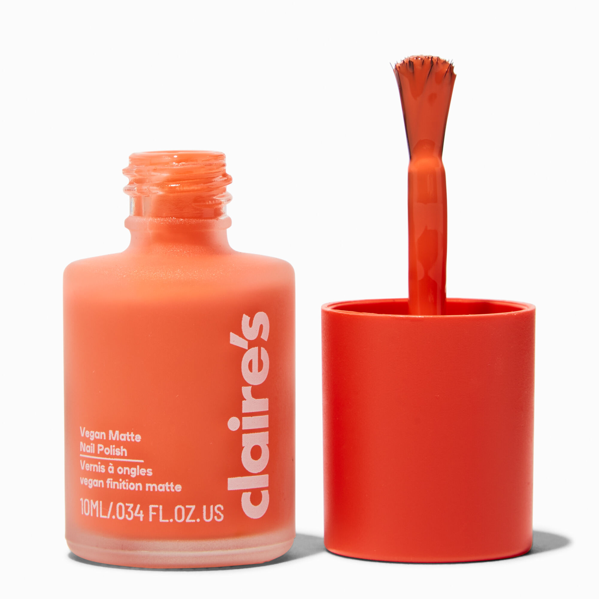 View Claires Matte Effect Nail Polish Tangerine Slice information