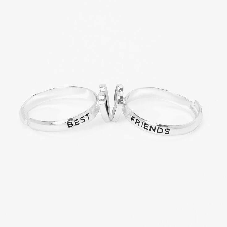 Best Friends Silver Yin Yang Rings &#40;2 pack&#41;,